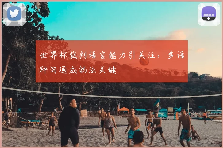 世界杯裁判语言能力引关注，多语种沟通成执法关键